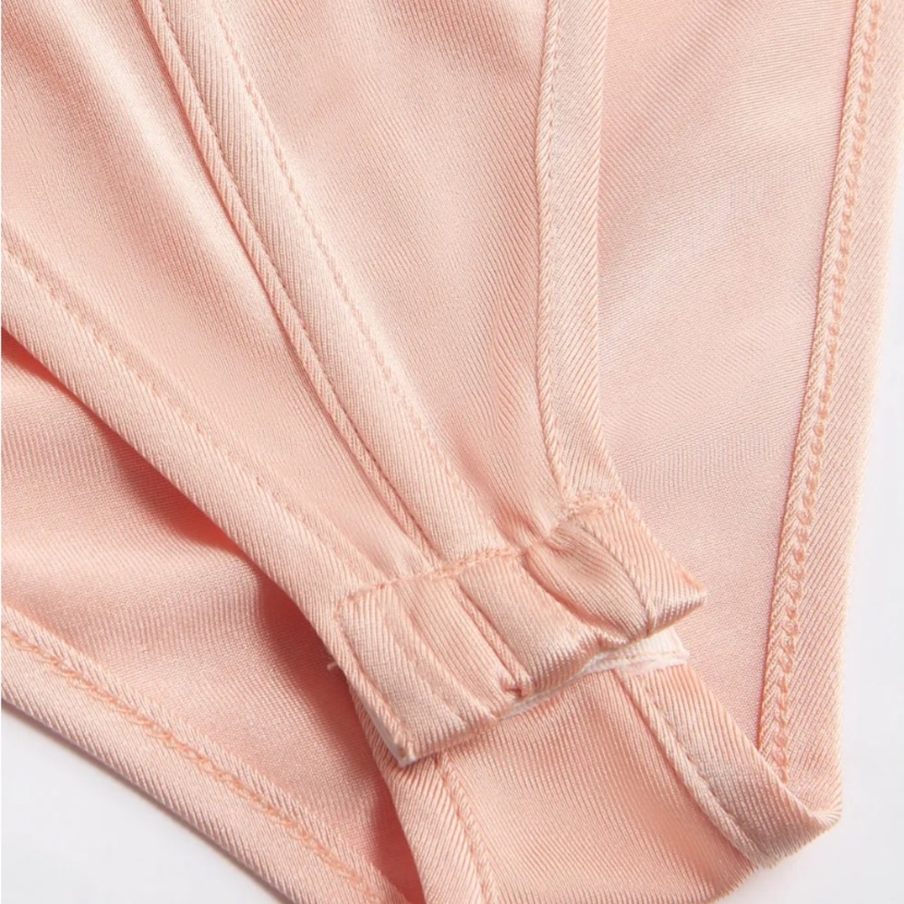 Cider Solid Ruffle Strap Bodysuit - Picture 4 of 4